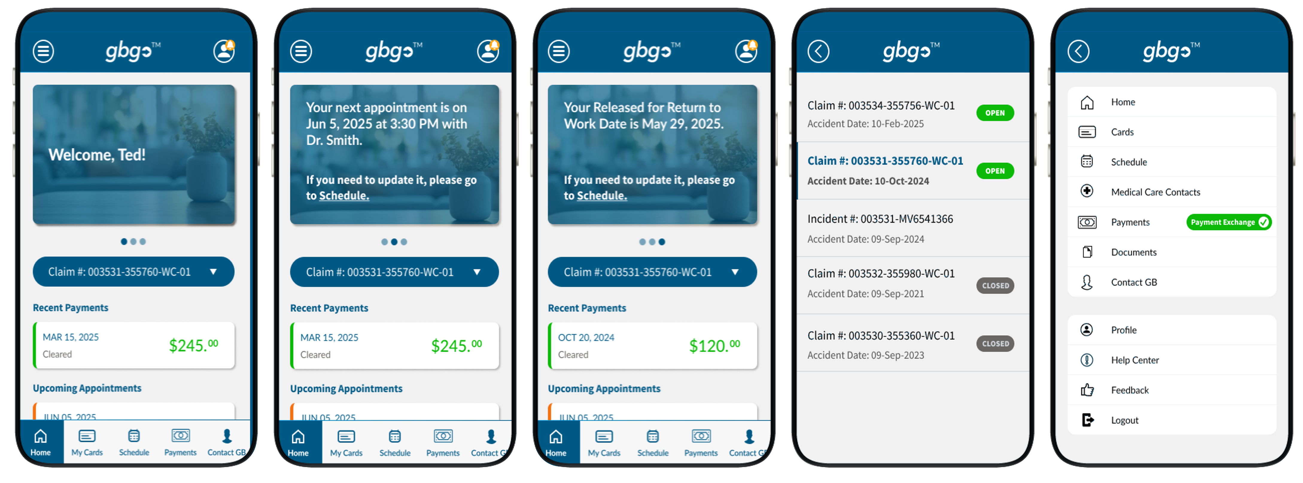 Claimants and clients phone app experience
